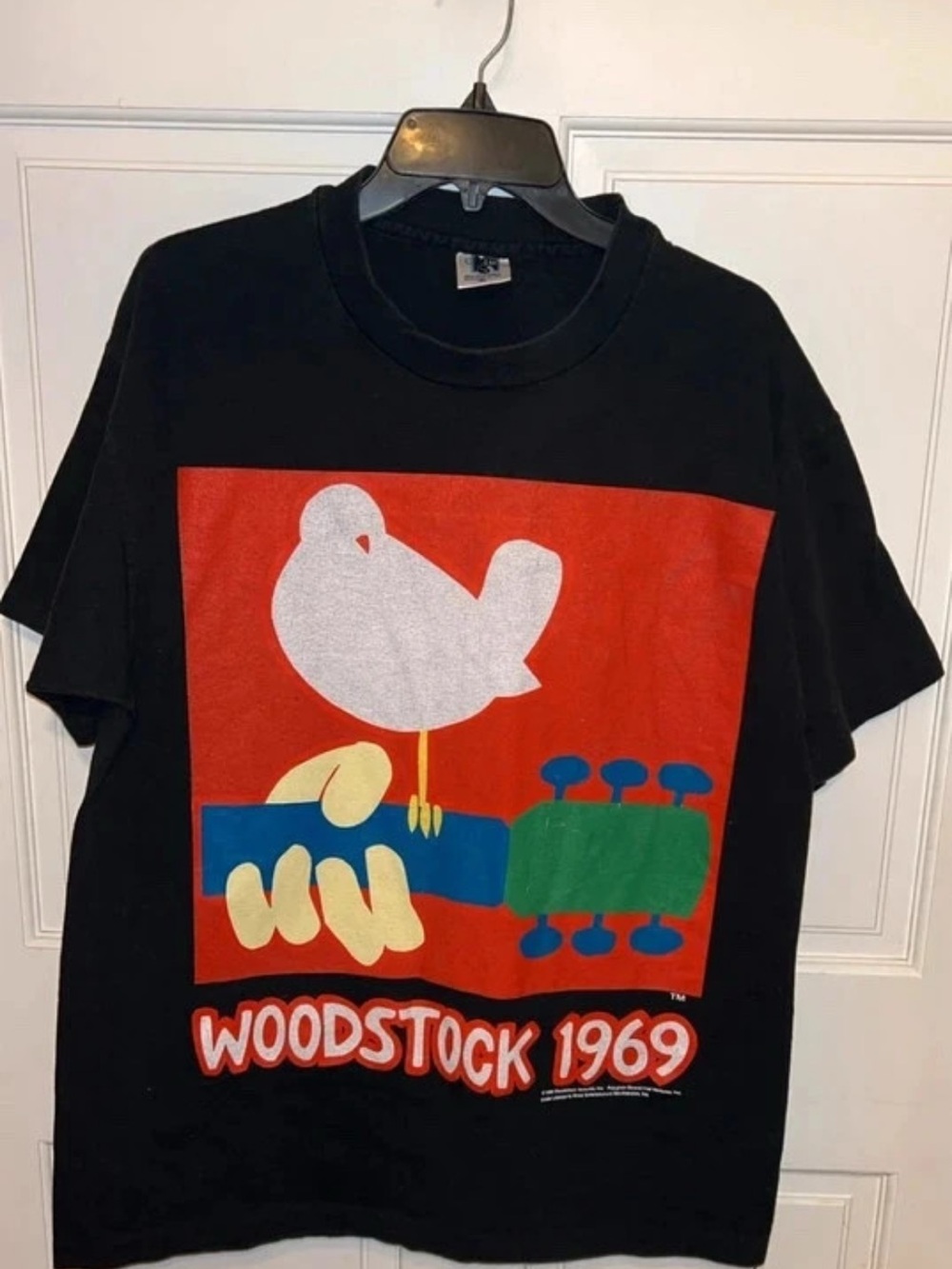 Woodstock 1969 Vintage Black Graphic T‑Shirt